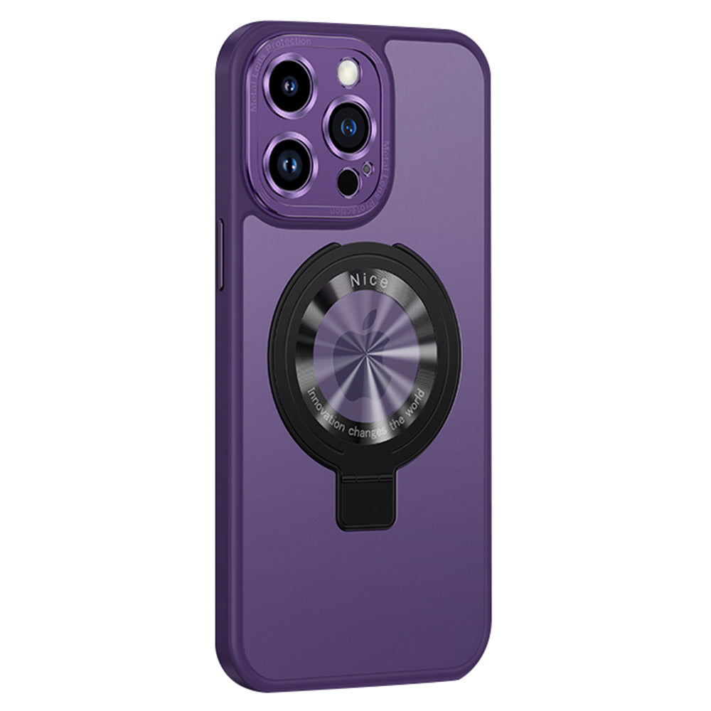 Matte Phone Case for iPhone 14 Pro Max Magnetic TPU PC Cover Rubberized Phone Shell with Kickstand Matte Phone Case for iPhone 14 Pro Max Magnetic TPU PC Cover Rubberized Phone Shell with Kickstand